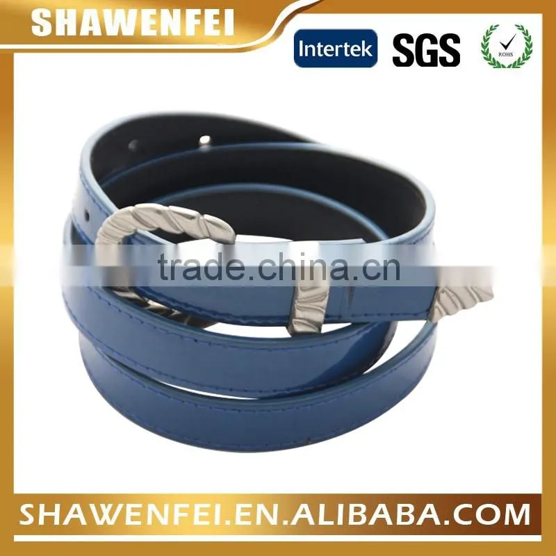 blue color fashion belt for women