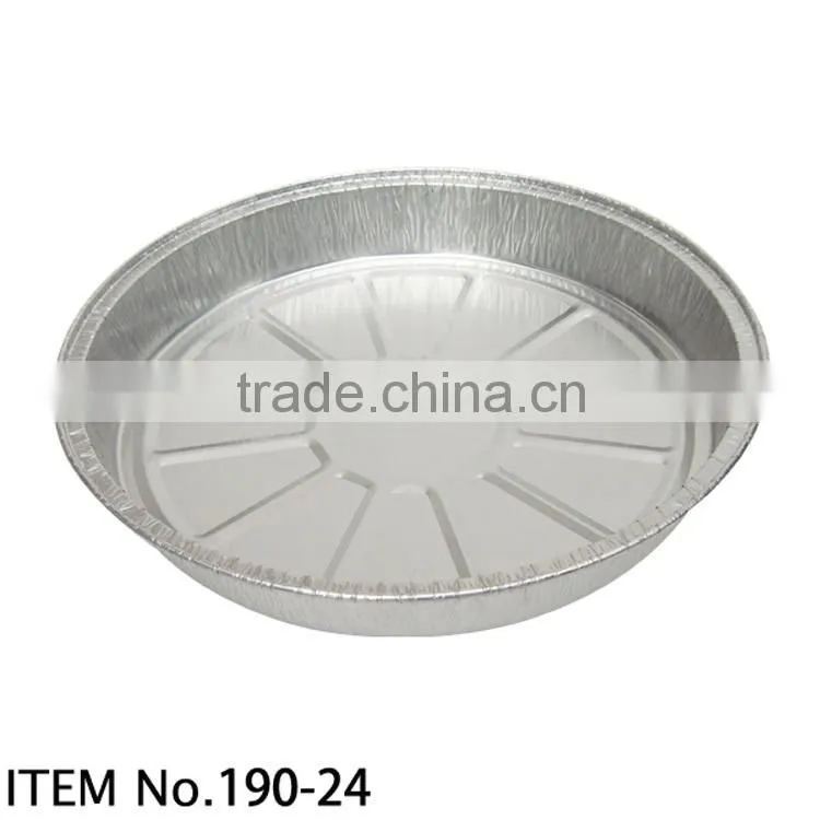 Disposable aluminum foil food container/fast food plate/BBQ tin tray in guangzhou