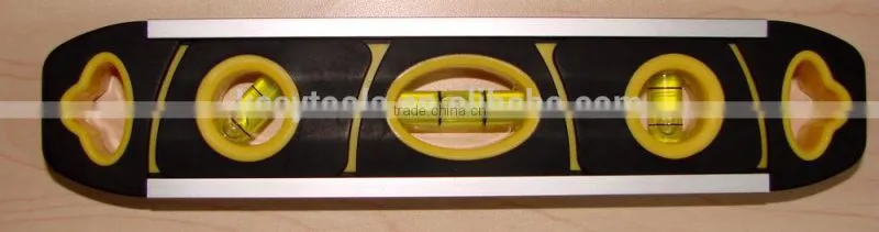 9'' High quality magnetic aluminum frame torpedo instrument spirit level
