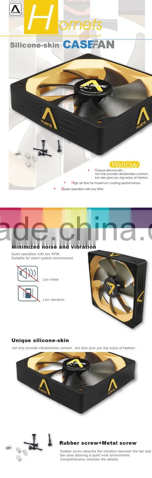 Alseye Hornets / ASCF-12025Si case fan