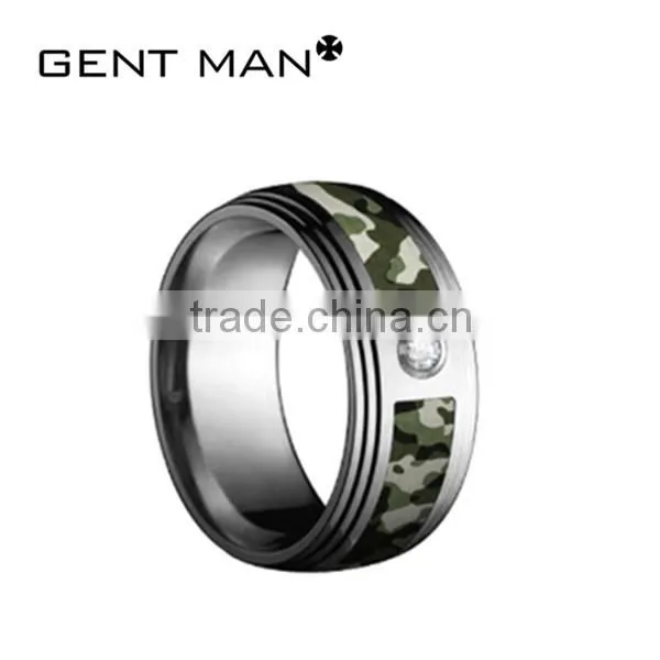latest gold finger ring designs single stone ring designs camouflage patterned fashion stainless steel ring