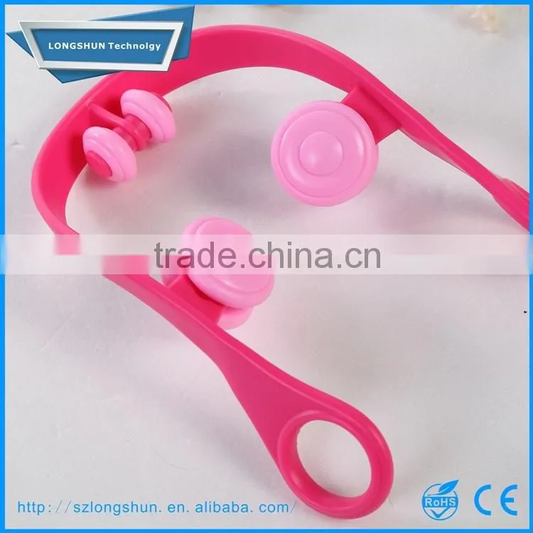 U-Shape Plastic body and leg roller massage, leg relax massager