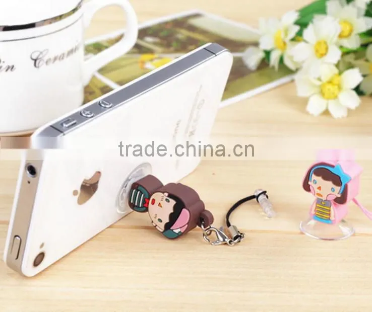 custom novelty plastic smart phone cute ring holder