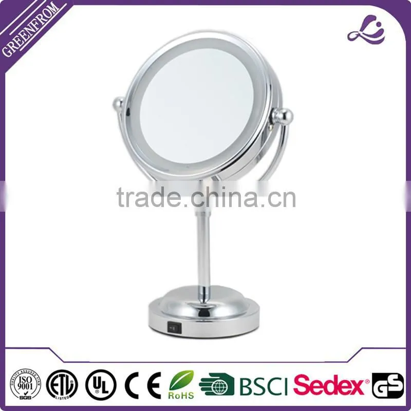 led small metal craft cosmetic vanity mirror
