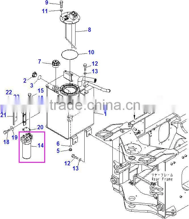WA320-5 fuel filter 419-60-35152 cartridge