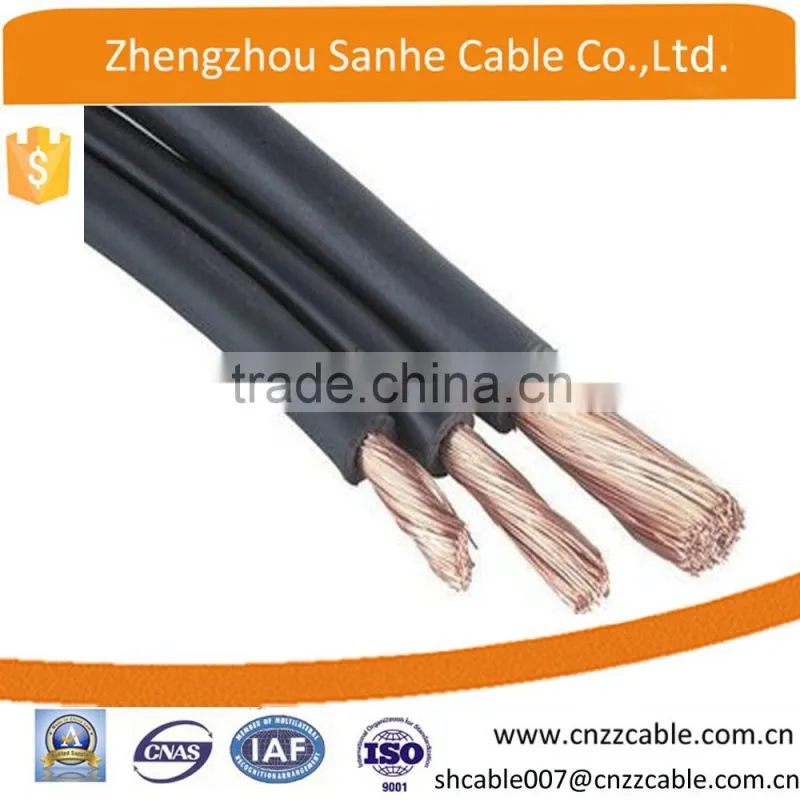 300/500V Flexible H07RN-F Copper/CCA conductor rubber/PVC insulated welding Power cable