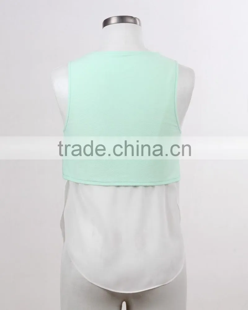 F5S15195 Special Design Plain Ladies Tank Top Wholesale