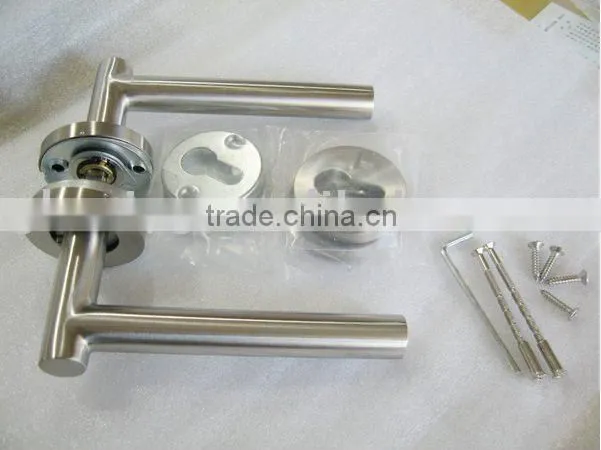 HL010 Stainless steel tube lever door handle hardware