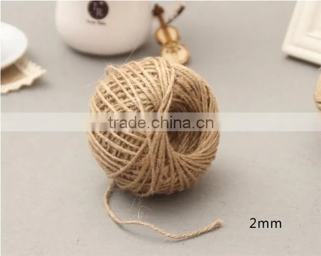 China Suppliers 1MM-3MM Natural Hemp Rope,Jute Twine,Jute Rope For Hang tag Or DIY