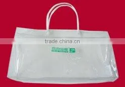 clear pvc tote bag/pvc beach bag