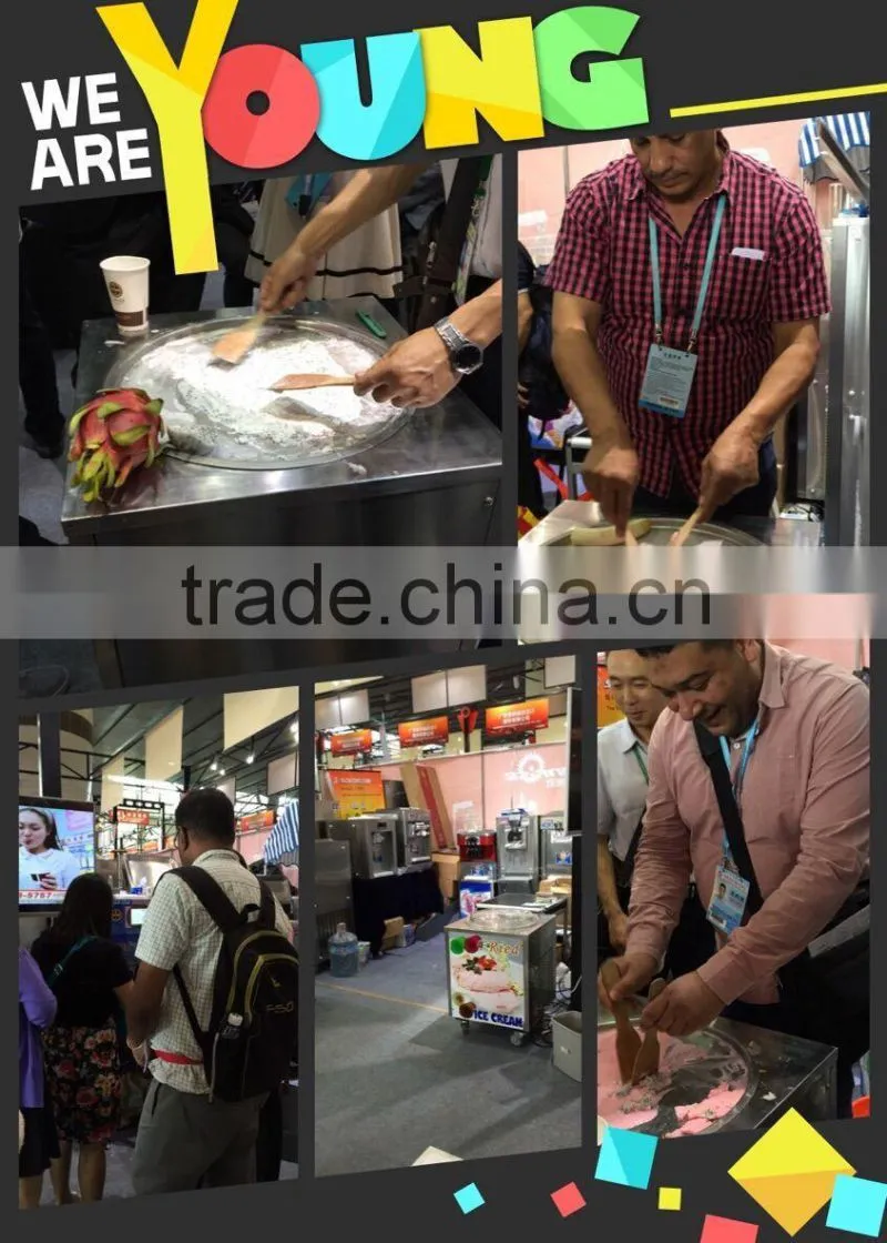 Fedex/UPS delivery NSF,CB,CE,RoHs approved factory supply fried ice cream machine fried ice cream machine for sale