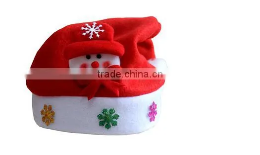wholesale christmas decorations Woven snowman christmas hat