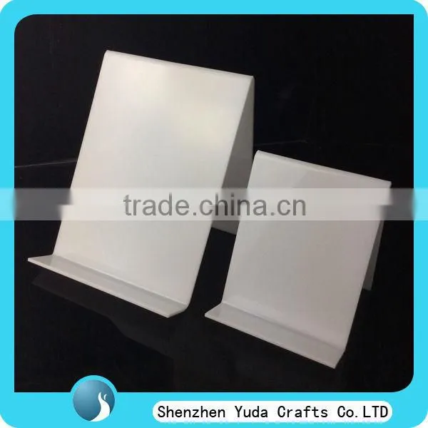 White Acrylic Book Stand, Book Display Stand Made in China, Acrylic Book Holder