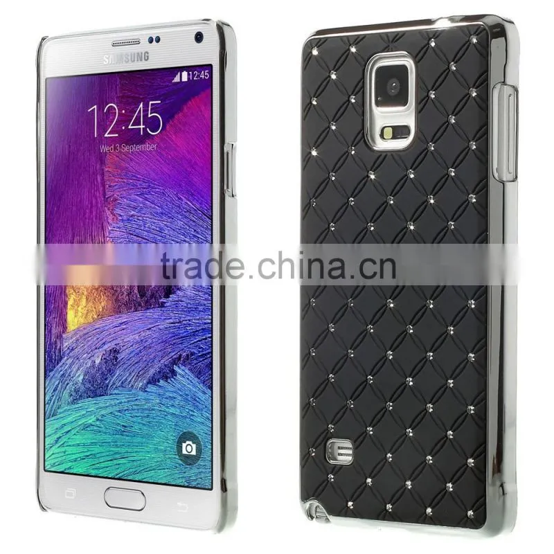 Diamond Pattern PC Case for Samsung Note4, Back Case for Note4, Plastic case for Note 4