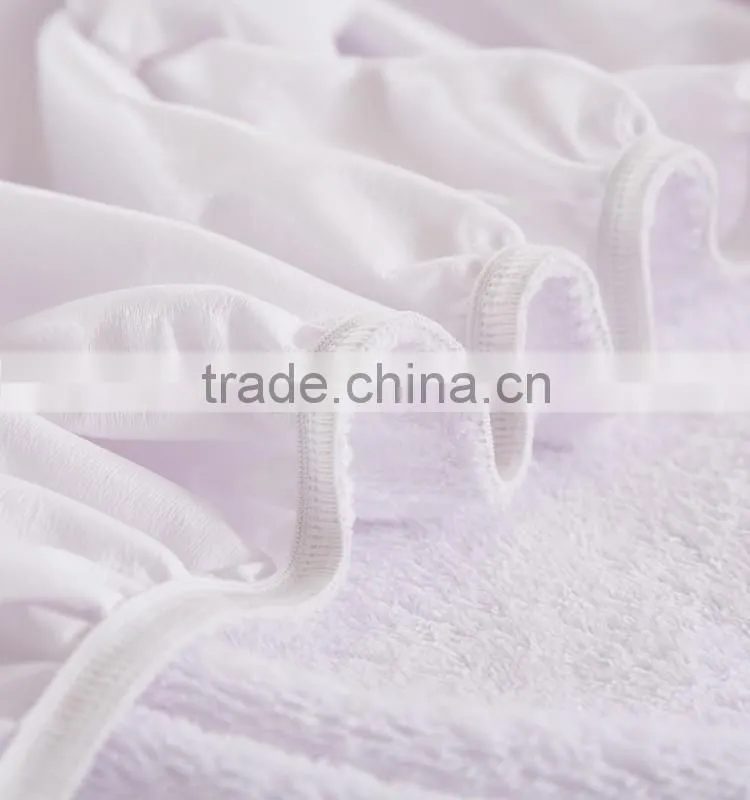 Wholesale Wool Polar Fleece Waterproof PVC Film Hospital Bed Mattress Cover