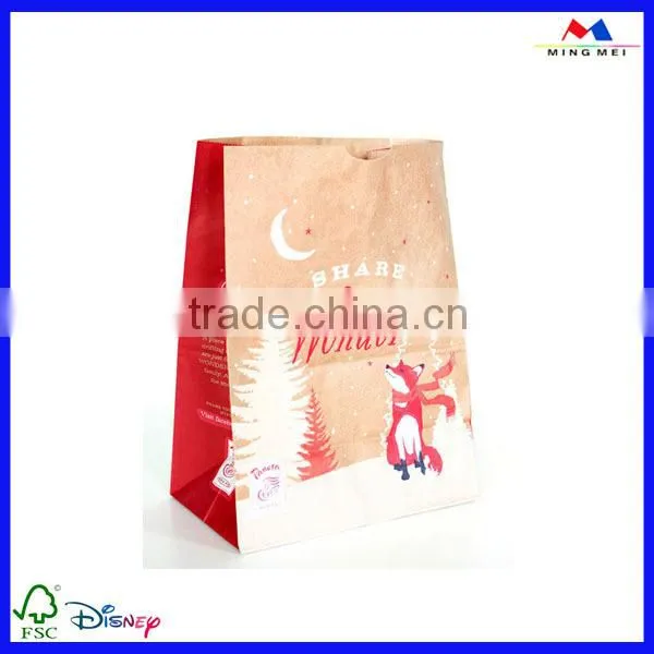 Christmas paper bag for christmas decorate , christmas gift bag for gift packaging