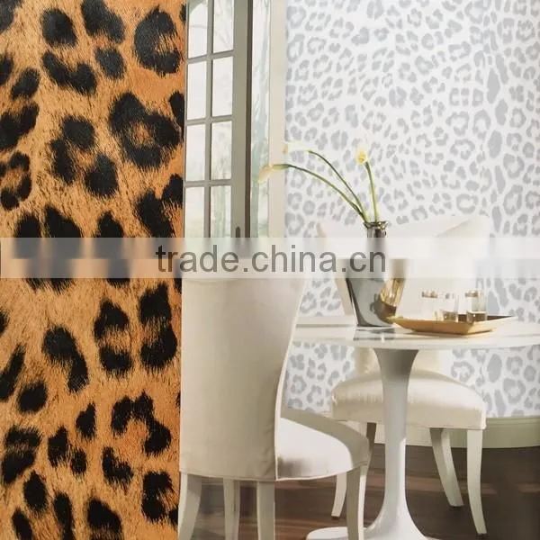 leopart print vinyl wallpaper