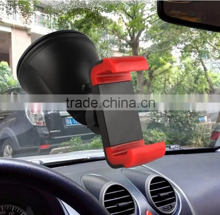 Lazy man windsheild mount holder rotating function clip design sucker cup phone stand