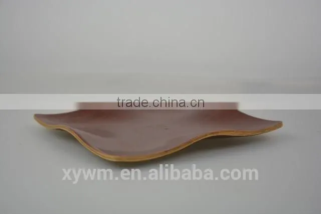 Acacia Wood Rectangle Serving Tray and plate