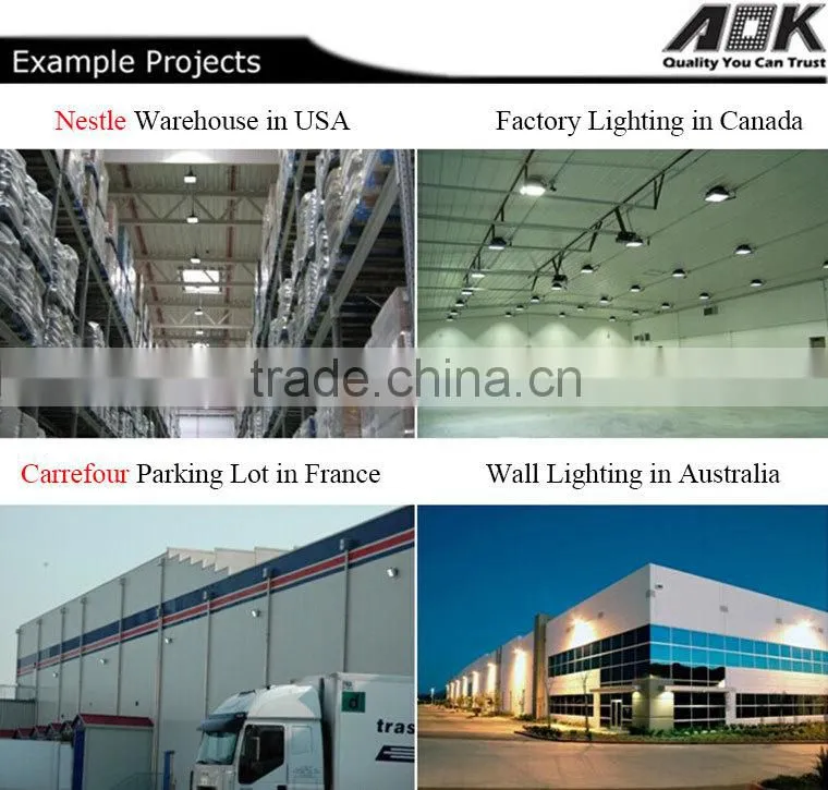 DLC SAA TUV Approval Industry LED High Bay Lighting 143lm/w With 5 Years Warranty