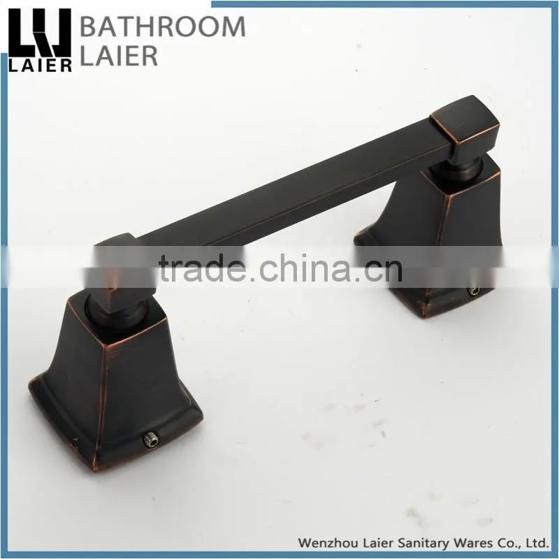 12133b china supplier zinc american style black bathroom equipments toilet roll holder