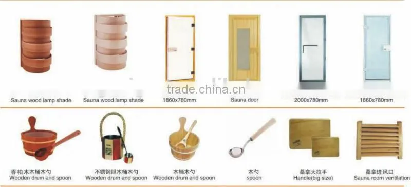 2014 New Product Cheapest Ceramic Far infrared Sauna heater Prefabricated full spectrum infrared Sauna Room with Chairs outsid