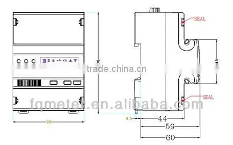EM427 kwh meter single phase digital 120v smart electricity meter single phase single phase din rail watt-hour meter