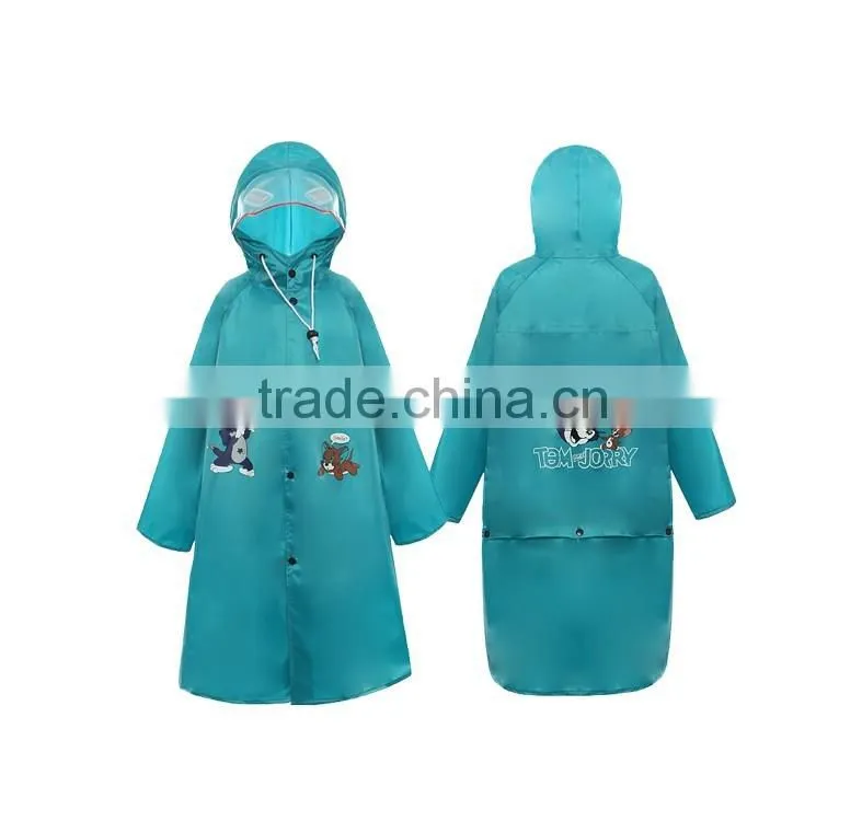 pvc green rain poncho/raincape