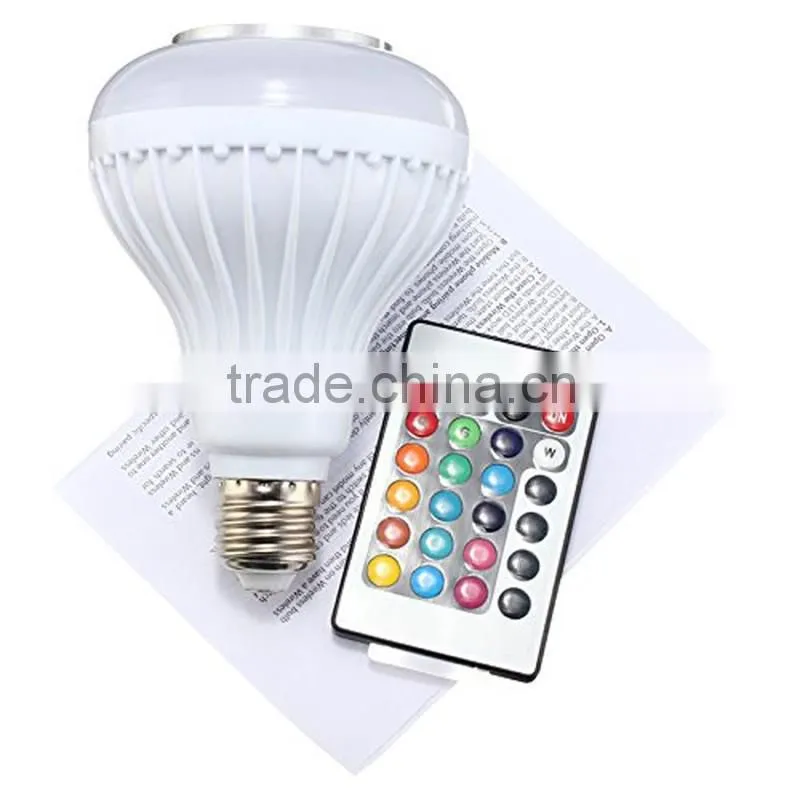 Cheap Items to Sell RGB Changing LED Light Bluetooth Speaker Bulb with E27 Bacse