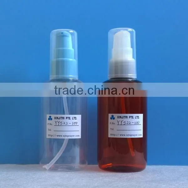 100ml Plastic PET Spay Bottle, Boston Shape, with fine mist sprayer