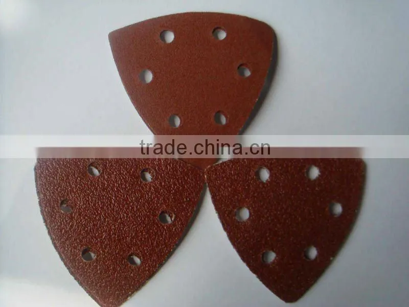 nap base Hook and loop backed sand paper discs