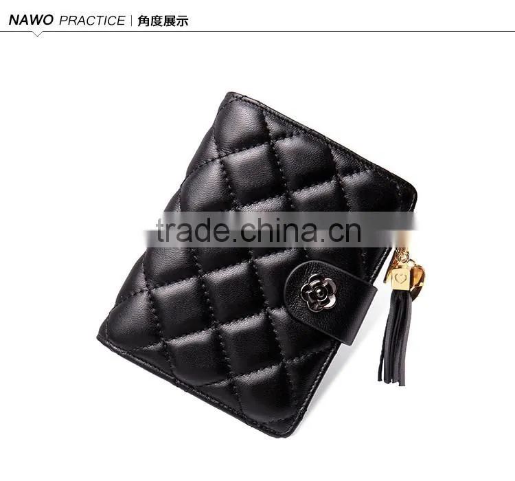 fancy design leather women wallets hand purse eleagence