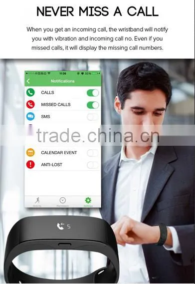 2016 Bluetooth 4.0 Bracelet, fitness smart activity tracker, motion detection