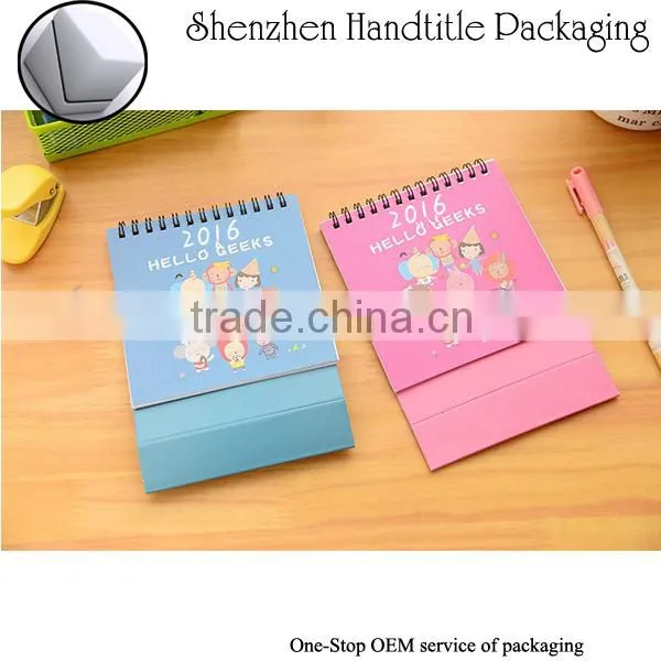 2016 wholesale OEM monthly, yearly magnetic calendar for refrigerator