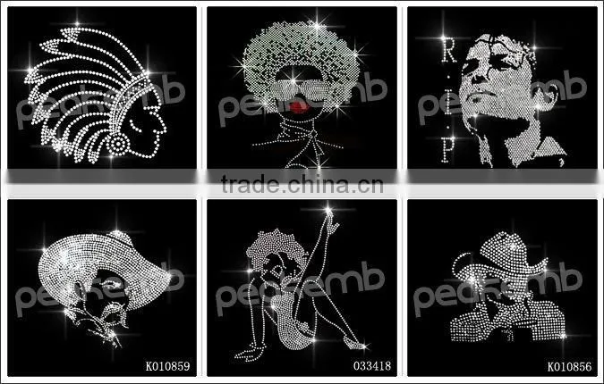 Hot Sale Cute Iron-On Rhinestone Transfer For Children's Clothes