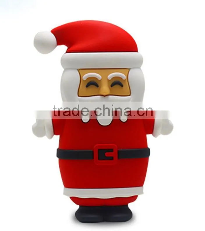 Christmas tree and Santa Claus Power Bank Cartoon Cute 5200mAh PowerBank USB External Universal Battery Charger