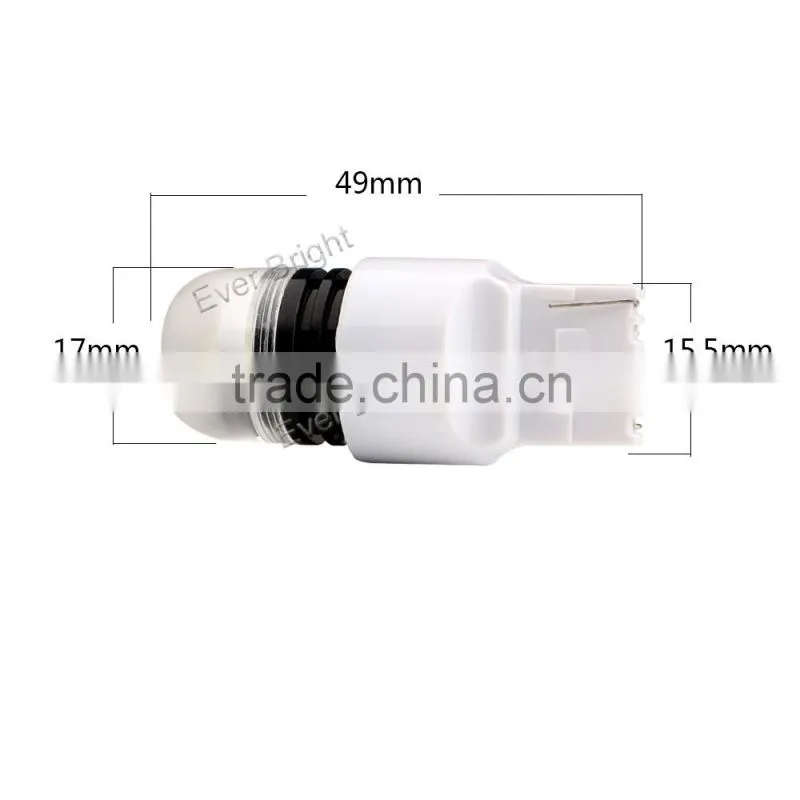 Light signal auto parts car t20 w21/5w 7443 led lens grinding led light auto 3w led running lights T20 led