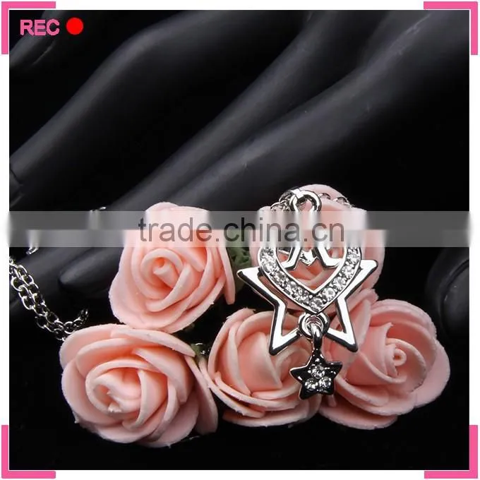 Fashion jewelry fancy necklace design, factory supply simple necklace designs