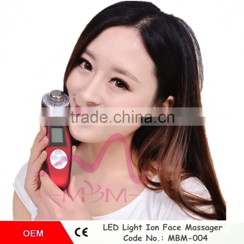 Skin rejuvenation Led light therapy ultrasonic face lift ultrasonic led light therapy machine for SPA/Family