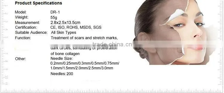 professional beauty salon use cosmetic devices meso 200 needles micro needle roller