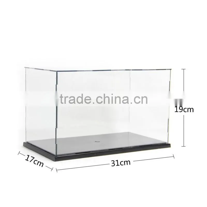 2017 wholesale dustproof acrylic figure display case for doll & comic figure