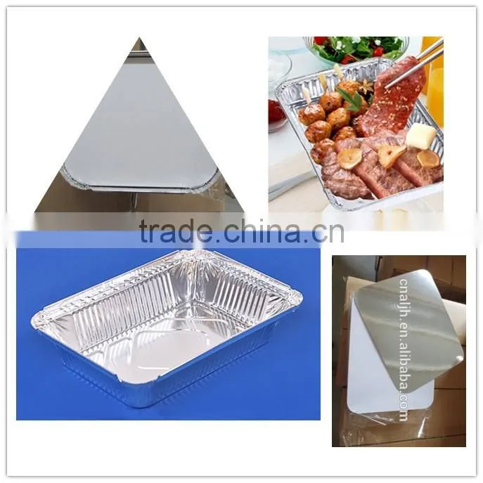 Disposable rectangle aluminium foil baking pan,/oblong aluminium food pan