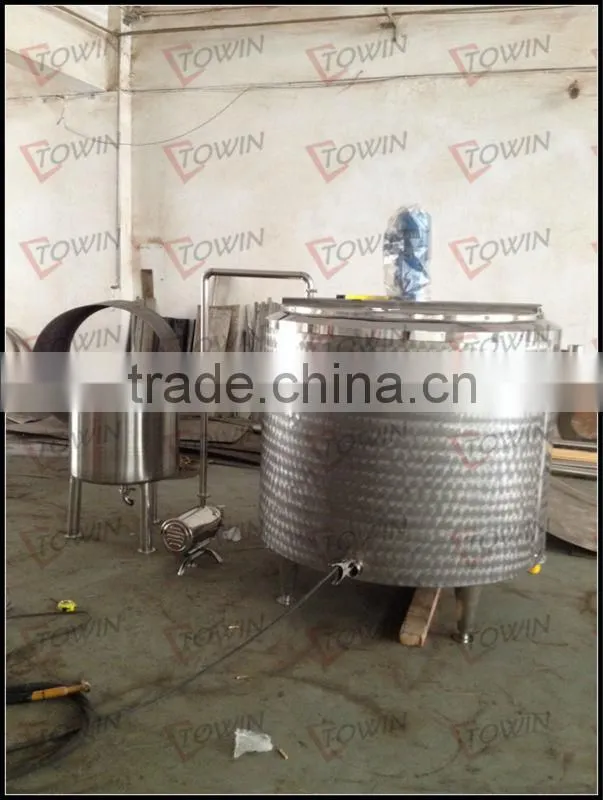 SS304 fermentor tank with pump and storage tank