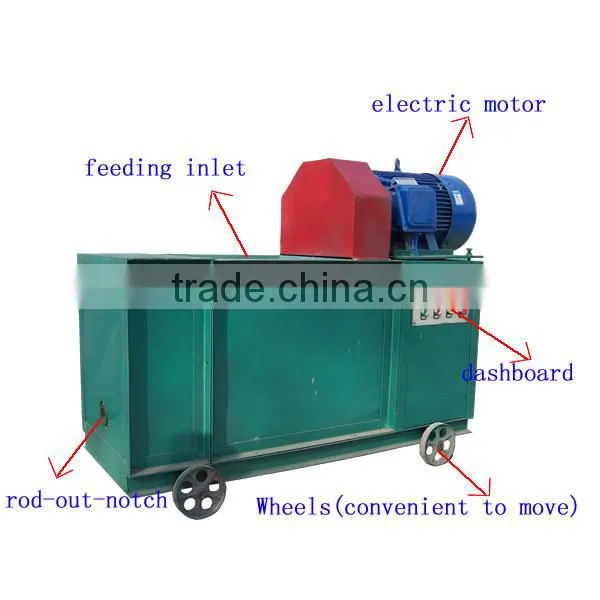 BBQ charcoal briquette making machine / charcoal rods machine for sale