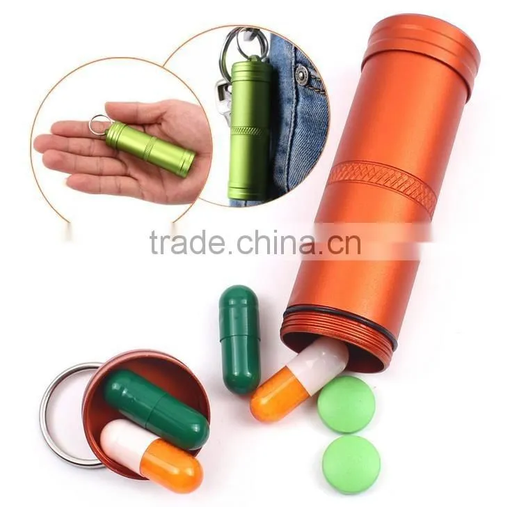 EDC Camping Waterproof Sealed Pill Storage Case