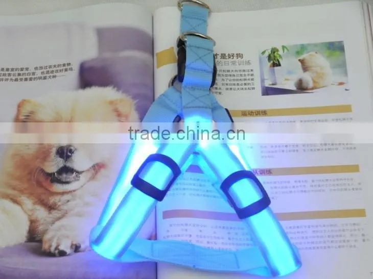 Pet collar making supplies led dog harness, flashing dog leash