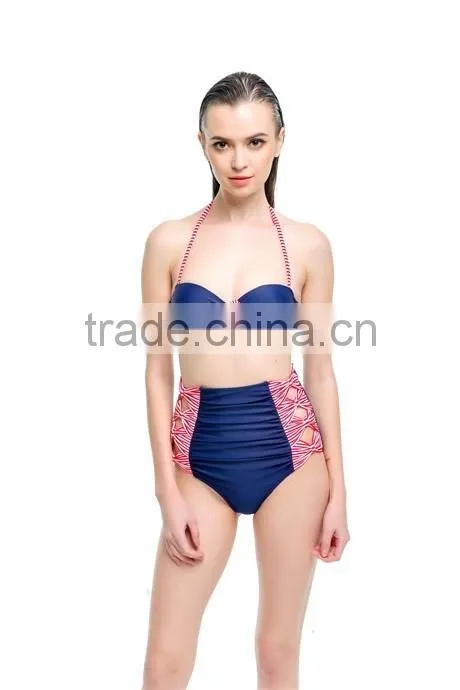 2016 Trendy Stylish Girls High Waist Bikini