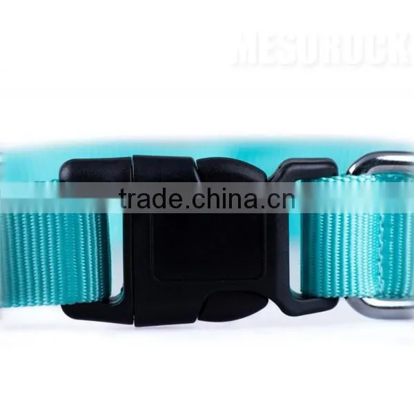 USB Rechargeable Nylon Flashing Pet Neck Collar Flashing Dog Collar Led Dog Collar