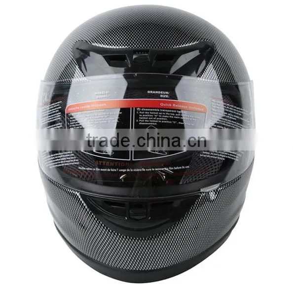 Motorcycle DOT CARBON FIBER FULL FACE MOTORCYCLE SCOOTER STREET SPORT BIKE HELMET S M L XL
