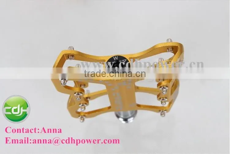 golden color bike pedals/Aluminium pedals